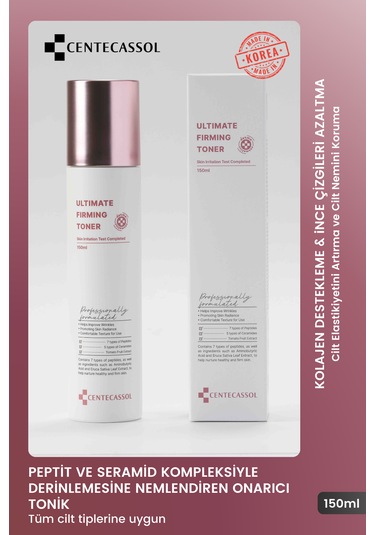 Centecassol Peptit ve Seramid Kompleksiyle ve Nemlendirici Tonik 150 ML