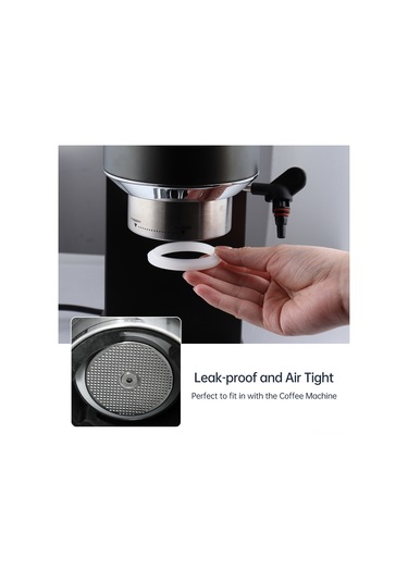 Kangvka Breville 450/870/878/880 Uyumlu 54mm Kahve Makinesi Filtre Başı Silikon O-ringi - 2 Adet Yemek Kalitesi Sarımsı Bej