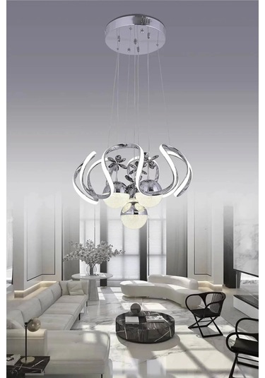 Ahtapot Gold/gümüş Luxury 4 Toplu Modern Avize Çok Renkli