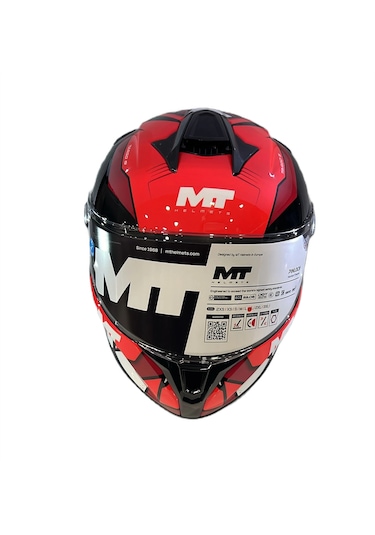Mt Helmets Targo S Pıqueras B5 Kapalı Kask Parlak Kırmızı