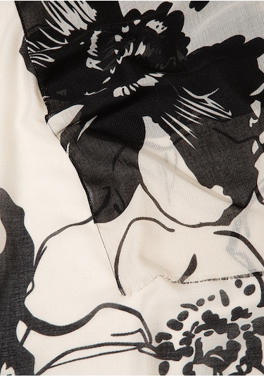 Mavi - Beyaz Şal 1913495-20454 Beyaz