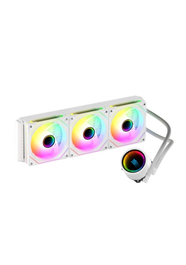 Gametech Hydra Beyaz Ahd360mm Argb Cpu Dereceli Sıvı Soğutma