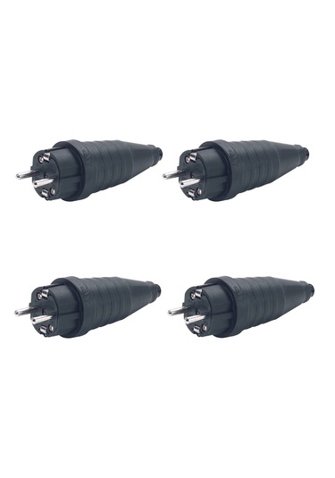 Schneider Electric 1 X 16A Ip54 Kauçuk Düz Fiş 4'lü Paket