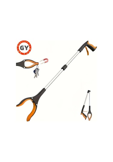 Oldfriend 4 Renk Seçeneği Gri Beyaz Hafif Alüminyum Döner Tutamaklı Çöp Maşası