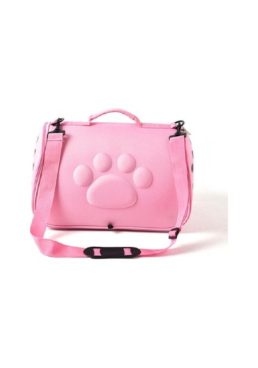Kediler Ve Köpekler Dışarı Çıkıyor Taşınabilir Nefes Alabilir Katlanabilir Eva Pet Çantası, Boyut: 43 25 26cm Pembe