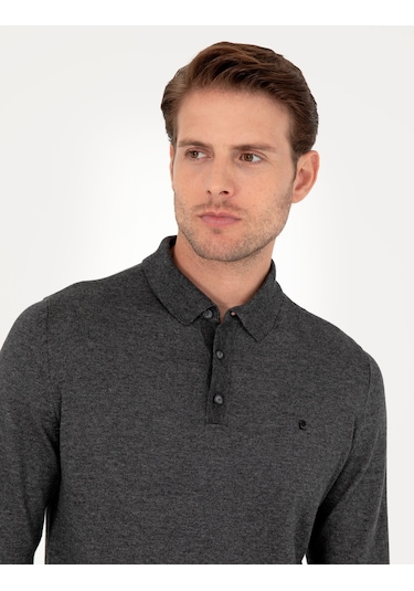 Pierre Cardin Erkek Antrasit Melanj Kazak /triko 50296623-vr081 Antrasit Melanj