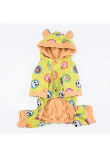 Yeşil Animals Büyük Köpek Mont Büyük Irk Yağmurluk Köpek Kıyafeti