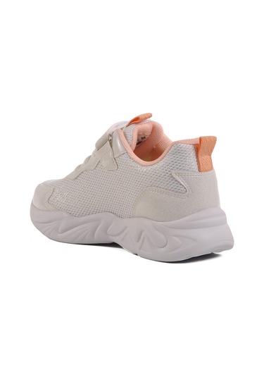 Beyaz Cırtlı Fileli Hafif Kız Çocuk Spor Ayakkabı 1878 F Beyaz-pudra-sarı Çok Renkli Beyaz Cırtlı Fileli Hafif Kız Çocuk Spor Ayakkabı 1878 F Beyaz-pudra-sarı Çok Renkli