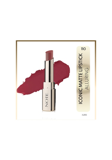 Note Cosmetics Iconic Matte Lipstick Kalıcı Mat Ruj 110 Alluring - Kırmızı 110