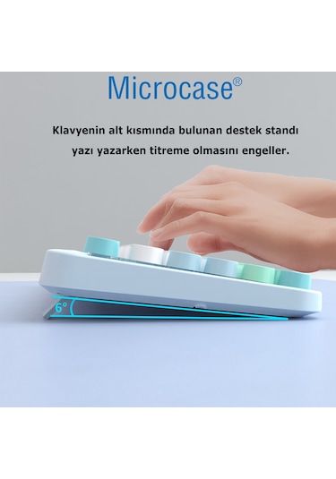 Geezer AL4186 Ayıcık Desenli Kablosuz Renkli Klavye + Mouse