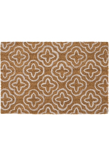 Coco Desenli Kıl Kapı Önü Paspası 40x60 3683 Natural