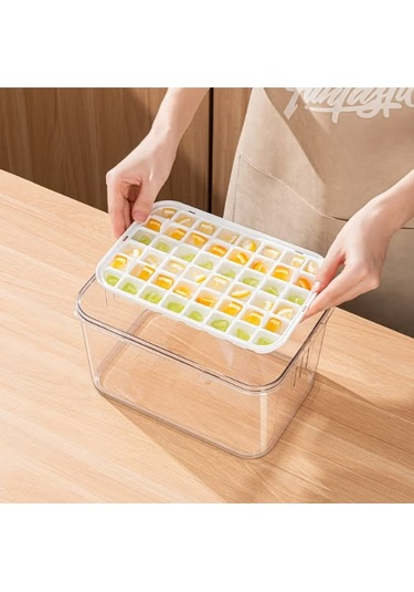 Büyük Kapasiteli Buz Yapma Ve Saklama Kabı Beyaz