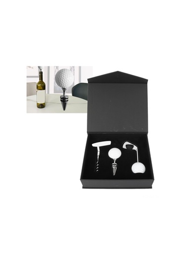 Wezone Golf Topu Desenli Zink Alyuminyum Şarap Açıcı Seti: Şarap Tıkacı, Bira Açıcı Ve Taşınabilir Depolama Kutusu İçeren Pratik Hediyelik Paket Diğer