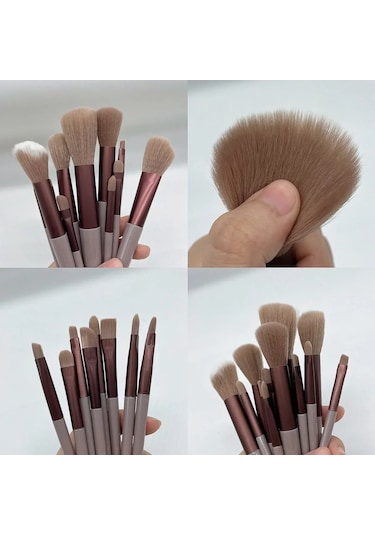 14 Pcs Makyaj Fırça Seti Göz Farı Vakfı Kadın Kozmetik Fırça Göz Farı Allık Gü D102 10pc Yellow Dark Topaz