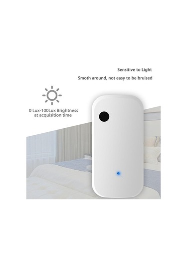 Pazly Tuya Zigbee Işık Sensörü Akıllı Ev Aydınlatma Parlaklık Sensörü, Wi-fi/zigbee Bağlantı, Beyaz, 30x16x58mm