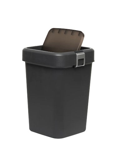 Motek COB-410 Comfort Dustbin 8 Litre Çöp Kovası Siyah-Antrasit