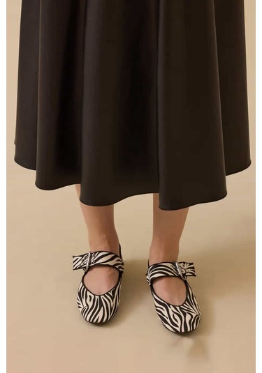 Kadın Suni Deri Kloş Etek - Siyah Siyah