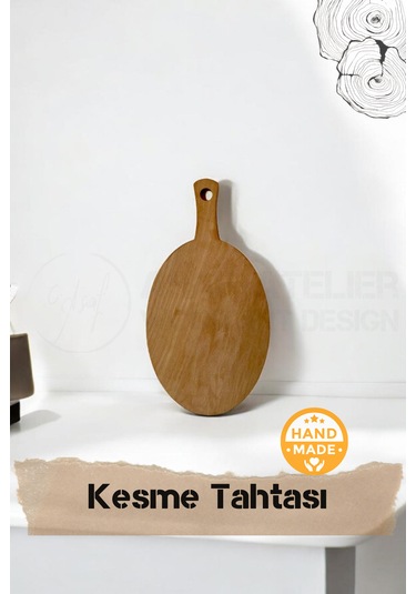 El Yapımı Kayın Ağacı Ahşap Kesme Tahtası