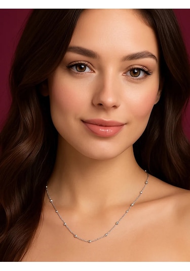 Veronika 925 Ayar Gümüş Kolye Zinciri Kolye Ve Pandantifl 418619037 Gümüş