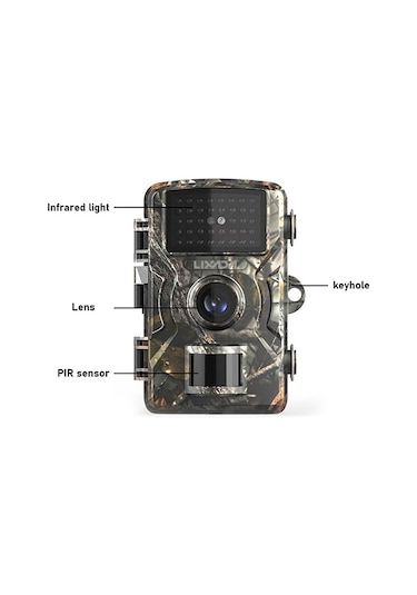 Reedark Lixada Av Kamera Dl-01: 16mp Fotoğraf, 1080p Video, 0.8s Tetik Hızı, 38 Ir Led Gece Görüşü, Ip66 Su Geçirmez Almanca Kılavuz, 100 Adet Başlangıç Çok Renkli