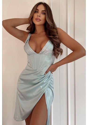 BMD Turquise Chico Luxury Elbise 001