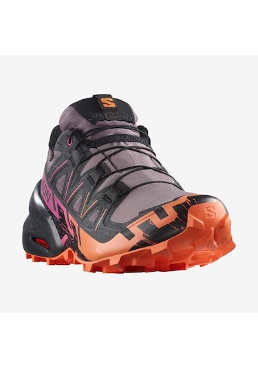 Salomon 474657 Speedcross 6 Gtx W Moonscape/black/bird Of Paradise Kadın Outdoor Ayakkabı 001