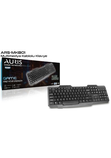 Auris ARS-MKB01 Multimedya Kablolu Q Klavye