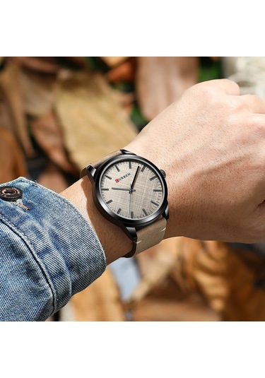 Leezsing Curren 8386 Erkek Kol Saati - Su Geçirmez, Şık Deri Kayışlı, İş Ve Günlük Kullanım İçin Çok Renkli