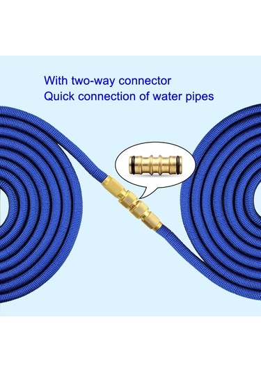 Sones Ev Bahçe Su Borusu 3x Teleskopik Tpe Araba Yıkama Su Borusu, Stil: Bakır Kaplama 7.5m