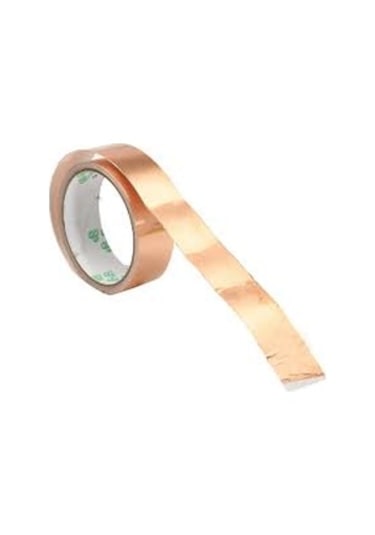5 Mm x 20 Mt İletken Bakır Folyo Kapton Bandı K. Yapışkanlı Ba...