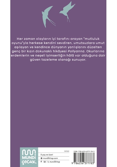 Pollyanna - Çocuk Klasikleri-Kısaltılmış Metin - Eleanor H. Porter - Mundi