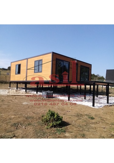42 M² 2+1 Dış Ahşap Desenli Betopan, İç Betopan Hazır Ev