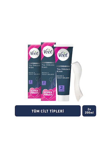 Veet Profesyonel Krem Promo Tüy Dökücü Krem 2 x 200 ML