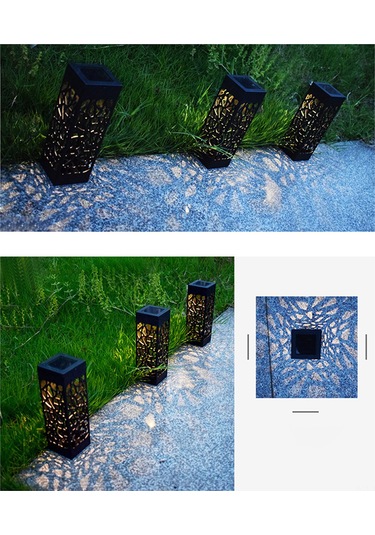 Ximistore9 Güneş Enerjili Bahçe Aydınlatma: Otomatik Açma/kapama, Ip65 Su Geçirmez, 6'lı Set, Sıcak Işık, Dekoratif Gölge Efekti. Ilık Beyaz