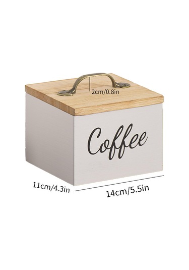 Suntek Kapaklı Kahve Pod Tutucu Tezgah Mutfak Masası Için Çok Beyaz