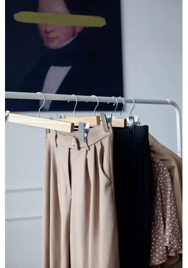 Sfrmarket Ahşap Pantolon Ve Etek Askıları 3'lü Set 201200768 Kahverengi