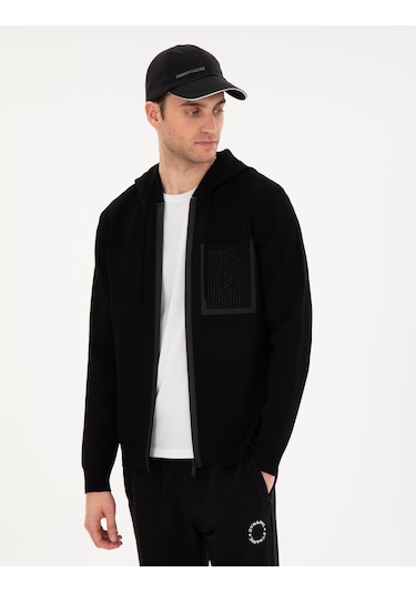 Pierre Cardin Erkek Siyah Hırka Triko 50296463-vr046 Siyah