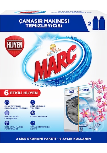 Marc Çamaşır Makinesi Temizleyici 6 Adet x 250 Ml.