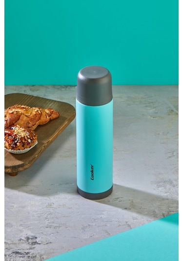 Ckr2022 Cooker Paslanmaz Çelik Termos 750 Ml Turkuaz