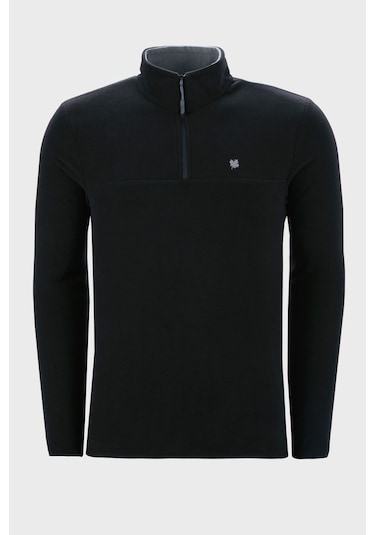 Buratti Slim Fit Anti-Pilling Tüylenme Yapmayan Bato Yaka Kışlık Şardonlu Erkek Polar 5906001 Siyah Buratti Slim Fit Anti-Pilling Tüylenme Yapmayan Bato Yaka Kışlık Şardonlu Erkek Polar 5906001 Siyah