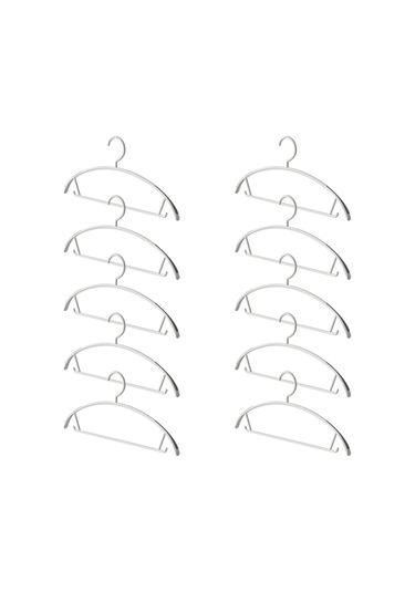 Xiaaokeji Kaymaz Elbise Askısı Dolap Düzenleyici Elbise Askıları Beyaz