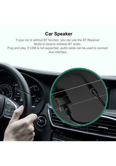 Lemestar Zf-169s Bluetooth 5.0 Alıcı Verici - Kablosuz Müzik Adaptörü, Tv/araba/hoparlör İçin Çift Modlu Usb Ve Aux Bağlantı