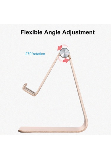 Mufunye Alüminyum Foldable Telefon Tablet Stand - 270 Döner, Taşınabilir, Sabit Tutucu, Masa/yatak Odası Kullanıma Uygun, Siyah