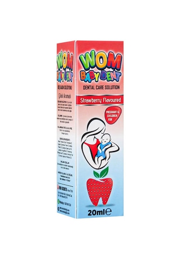 Wom Baby Dent Çilek Aromalı Diş Bakım Solüsyonu 20 ML