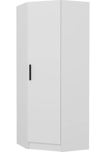 Kale Tek Kapaklı Köşe Zincir Dolap Beyaz - 210cm Beyaz