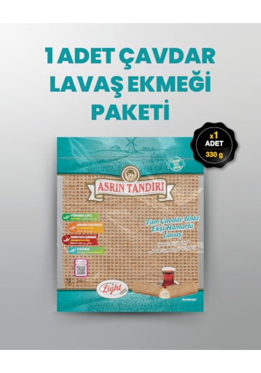 1 Paket Ekşi Hamurlu Çavdar Lavaş Ekmeği