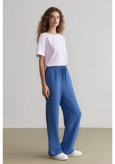 DeFacto Wide Leg Geniş Bol Paça Aerobin Pantolon E6883AX25SPBE341 DeFacto Wide Leg Geniş Bol Paça Aerobin Pantolon E6883AX25SPBE341