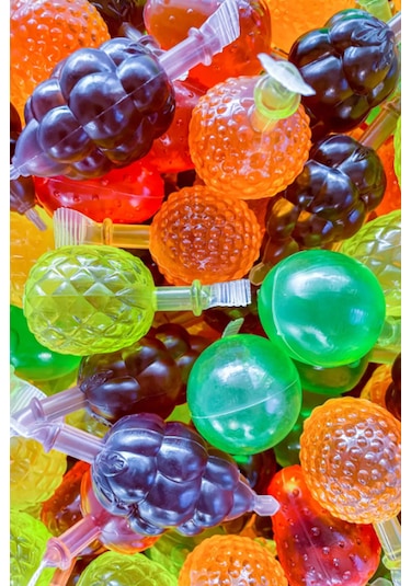 Jelly Fruıts Yenilebilir Meyveli Jole 50'li Kutu