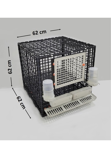 Leganest Tavuk Sülün Keklik Bantam İspenç Kafesi 62 x 62 x 62 CM