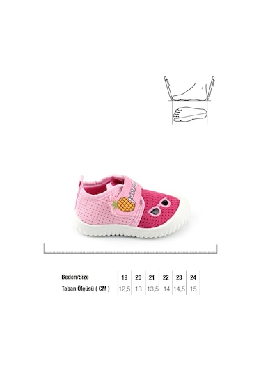 Gezer Yazlık Keten Bebe Kız Ayakkabı Ga2ybm.03270.01.r74.0a Fuşya